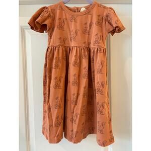 Kate Quinn Squirrels Riding Bikes Organic Cotton Dress Size 6 EUC from 2021